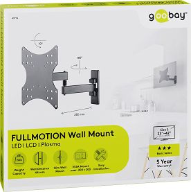 Uchwyt TV Goobay BASIC FULLMOTION S 23"-42" 15kg