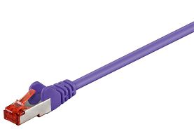 Kabel LAN Patchcord CAT 6 S/FTP LSZH fiolet 1m