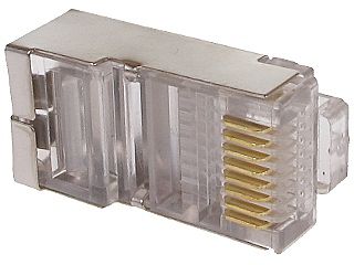 WTYK MODULARNY EKRANOWANY RJ45/EKRAN*P100