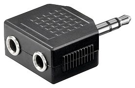 Adapter audio 2x Jack 3.5mm - Jack 3.5mm Goobay