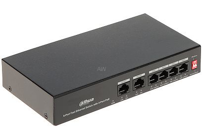 SWITCH POE PFS3006-4ET-36 4-PORTOWY DAHUA