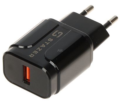 ŁADOWARKA SIECIOWA USB 5V/3A/USB-QUICK3.0/B STAZER