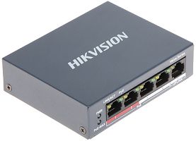 SWITCH POE DS-3E0105P-E/M(B) 4-PORTOWY Hikvision