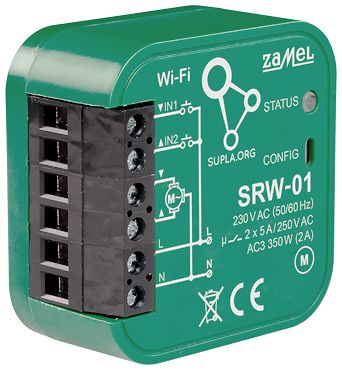 INTELIGENTNY STEROWNIK ROLET SRW-01 Wi-Fi 230 V AC ZAMEL