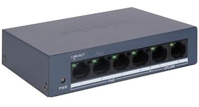 SWITCH POE DS-XS0106-P 4-PORTOWY Hikvision