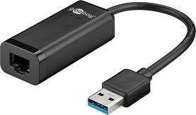 Adapter gniazdo RJ45 1Gbps na wtyk USB 3.0 Goobay