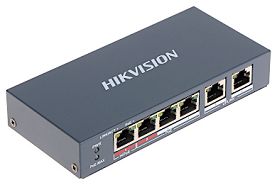 SWITCH POE DS-3E0106HP-E 4-PORTOWY Hikvision