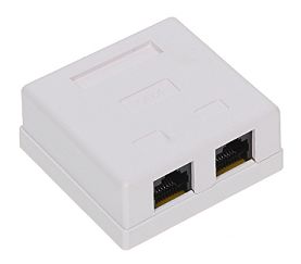 GNIAZDO KOŃCOWE RJ45-2G1/6 PODWÓJNE