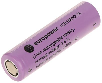 AKUMULATOR LI-ION BAT-ICR18650CIL/EP 3.6 V EUROPOWER