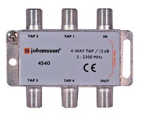 Odgałęźnik 4-krotny 5-2300 MHz Johansson 4540 12dB