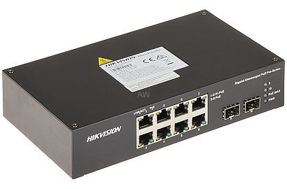 SWITCH POE DS-3T0510HP-E/HS 8-PORTOWY SFP Hikvision