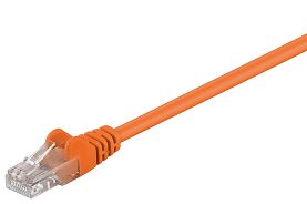 Kabel LAN Patchcord CAT 5E 1,5m pomarańczowy