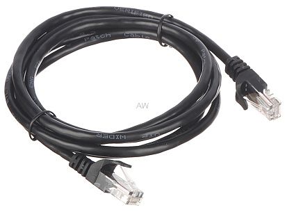 PATCHCORD RJ45/1.8-BLACK 1.8 m