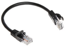 PATCHCORD RJ45/0.2-BLACK 0.2 m