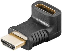 Adapter gniazdo - wtyk HDMI 2.1 8K PIONOWY 90st.