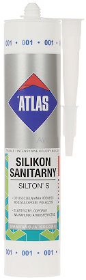 SILIKON SANITARNY SIL-S280-W/ATLAS SILTON S KARTUSZ 280 ml BIAŁY