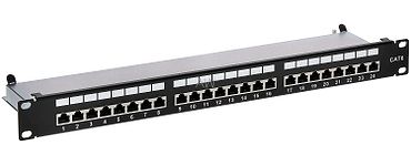 PATCH PANEL RJ-45 PP-24/RJ6-C/FTP