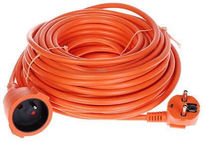 PRZEDŁUŻACZ Z UZIEMIENIEM PS-3X1.5-20M/ORANGE 20 m