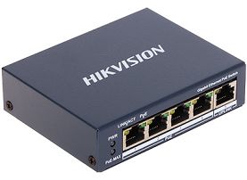 SWITCH POE DS-3E0505P-E 4-PORTOWY Hikvision