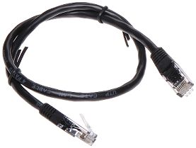 PATCHCORD RJ45/6/0.5-BLACK 0.5 m