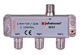 Odgałęźnik 2-krotny 5-2300 MHz Johansson 4523 25dB