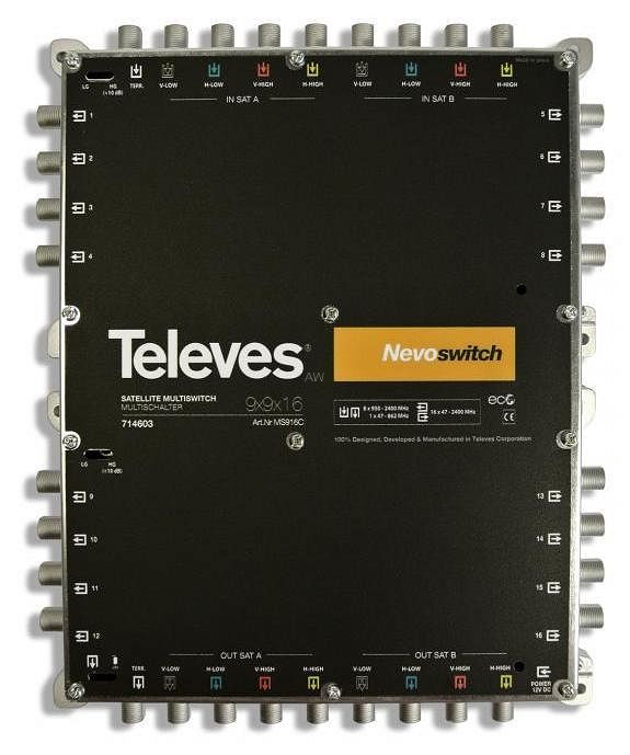 Multiswitch Nevoswitch Televes MSW 9x9x16 714603