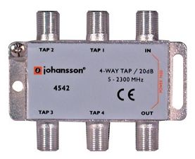 Odgałęźnik 4-krotny 5-2300 MHz Johansson 4542 20dB