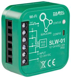 INTELIGENTNY STEROWNIK OŚWIETLENIA LED SLW-01 Wi-Fi, SUPLA 12 ... 24 V DC ZAMEL