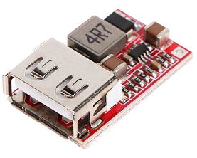 MODUŁ PRZETWORNICY Z GNIAZDEM USB PZD-USB/12-5V DC/DC