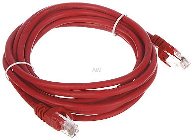 PATCHCORD RJ45/3.0-RED 3.0 m