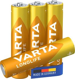 Bateria VARTA Longlife Standard LR03 AAA 1,5V 4szt
