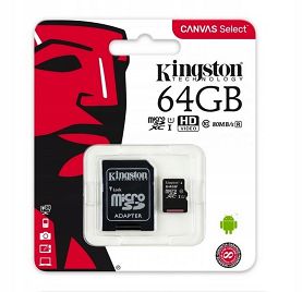 Karta microSD Kingston Canvas Select Plus 64 GB
