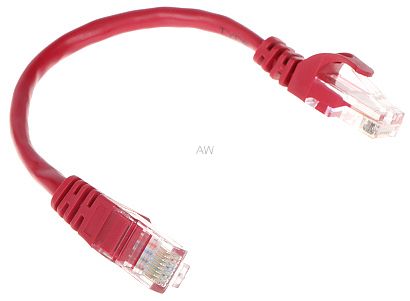 PATCHCORD RJ45/0.2-RED 0.2 m