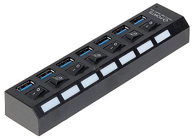 HUB USB 3.0 HUB-USB3.0-1/7 55 cm