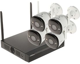 ZESTAW DO MONITORINGU KIT/NVR1104HS-W-S2/4-F22FE Wi-Fi, 4 KANAŁY HDD 1TB - 1080p 2.8 mm IMOU