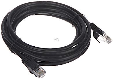 PATCHCORD RJ45/3.0-BLACK 3.0 m