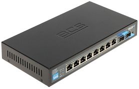 SWITCH POE BCS-B-SP08G-2SFP 8-PORTOWY SFP BCS BASIC