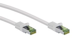 Kabel LAN Patchcord CAT 8.1 GHMT S/FTP biały 0,25m