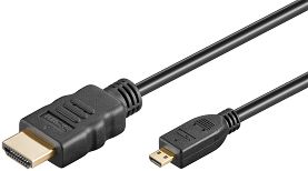 Kabel HDMI - micro HDMI 2.0 4K 60Hz Goobay 1m