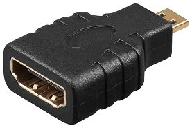 Adapter gniazdo HDMI - wtyk micro HDMI 1.4 Goobay