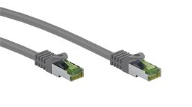 Kabel LAN Patchcord CAT 8.1 GHMT S/FTP szary 0,25m
